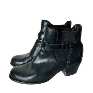RAG & BONE Durham Ankle Boot Bootie Size 8 Women’s Black Leather Block Heel Moto
